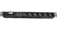 DORAX 6LI Schuko Rack Kabinet Akım Korumalı Priz (PDU - 16A) DR-7951-6F